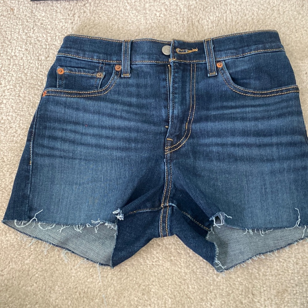 High Rise Levi Jean Shorts